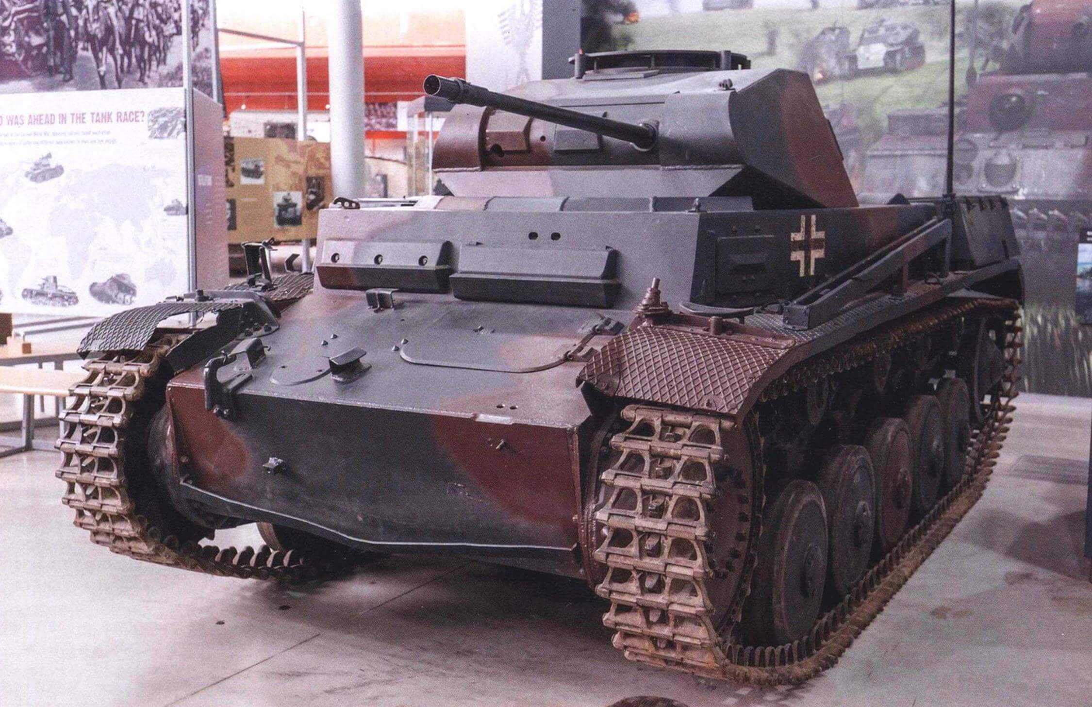 Легкий танк Pz.ll Ausf.F в экспозиции Bovington Tank Museum, Великобритания