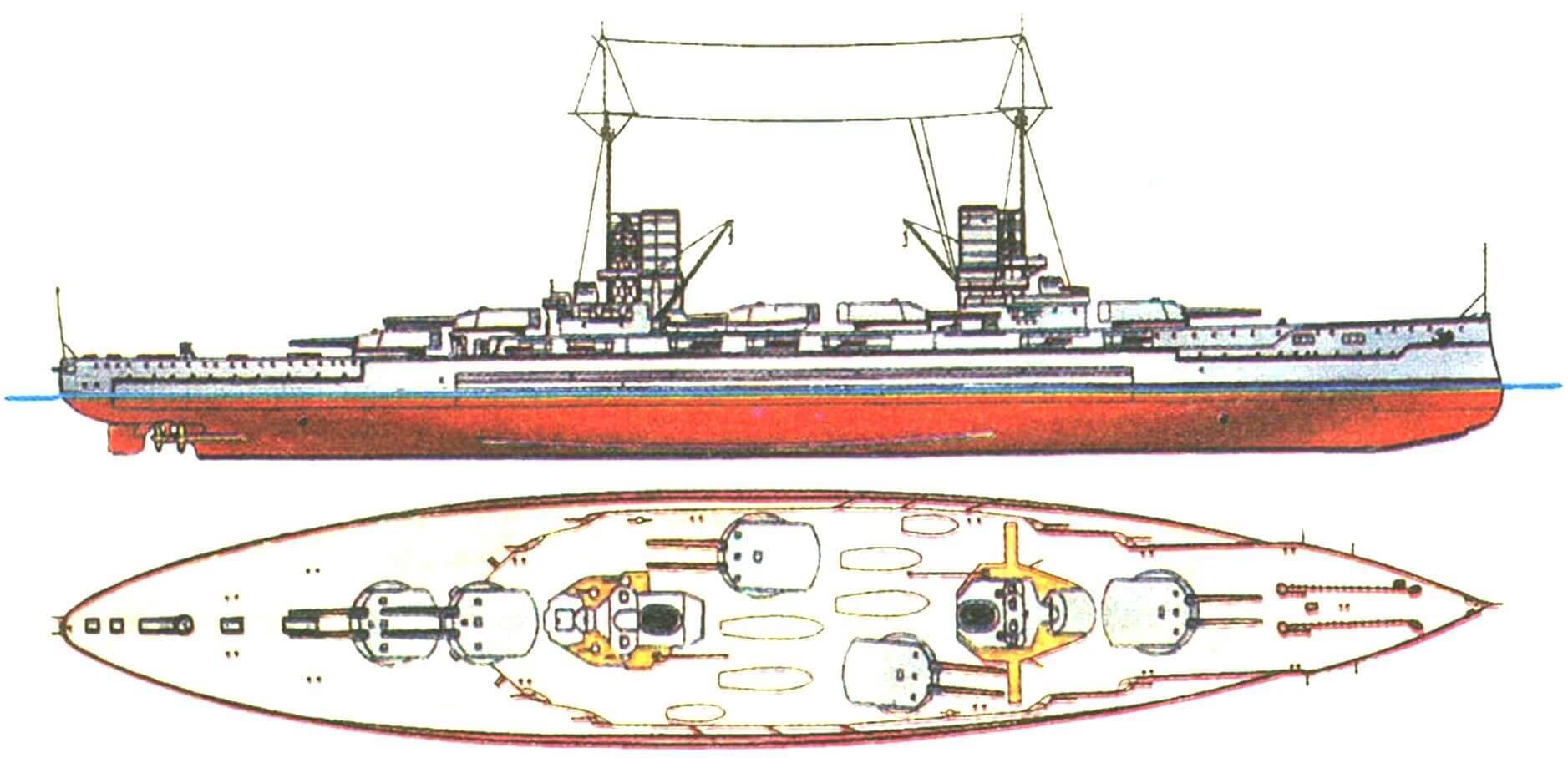 Линейный корабль "КАЙЗЕР", Германия, 1912 г. 