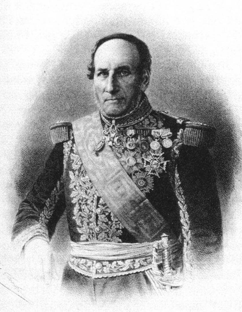 Леонар Виктор Жозеф Шарне, в 1854 году в звании контр-адмирала державший флаг на «Наполеоне» во время десанта в Крым и октябрьской бомбардировки Севастополя