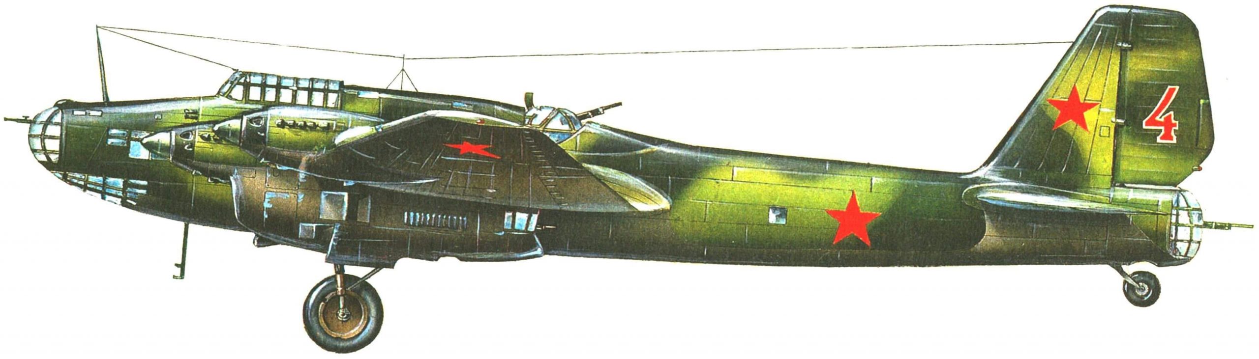Пе-8 из состава 746-го полка авиации дальнего действия, 1942 г.