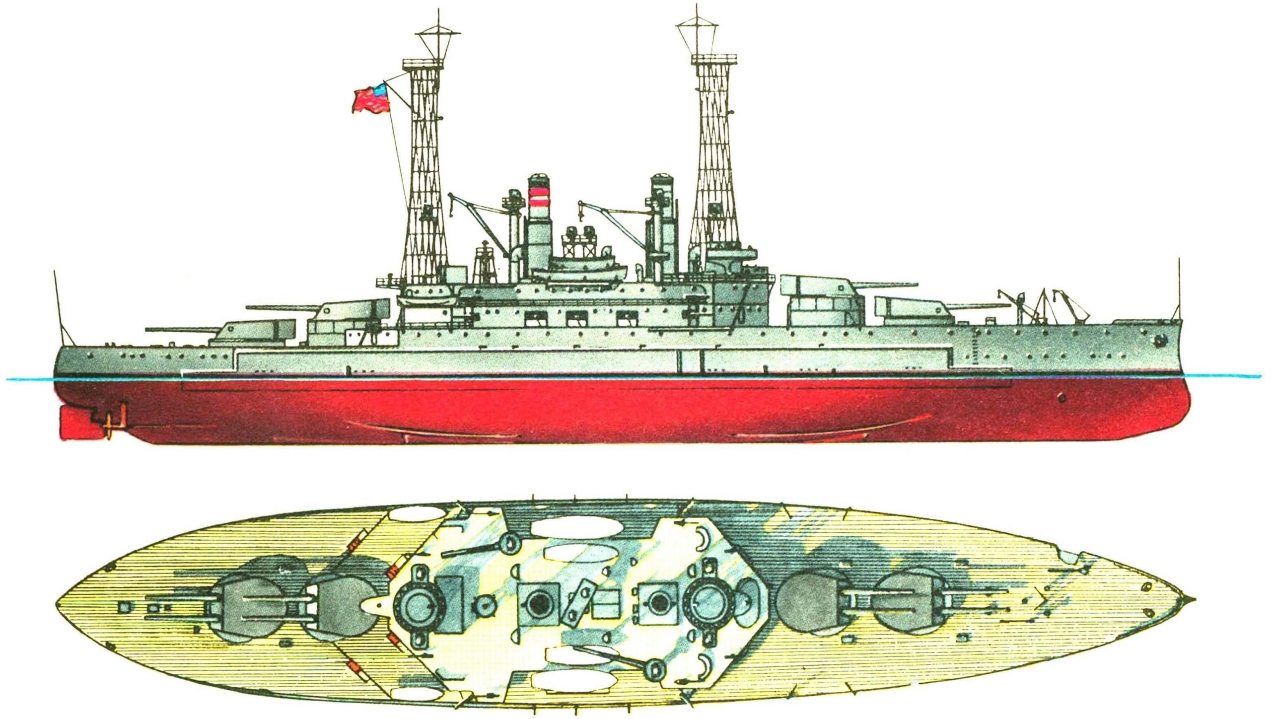 155. Линейный корабль «САУТ КЭРОЛАЙНА», США, 1910 г.
