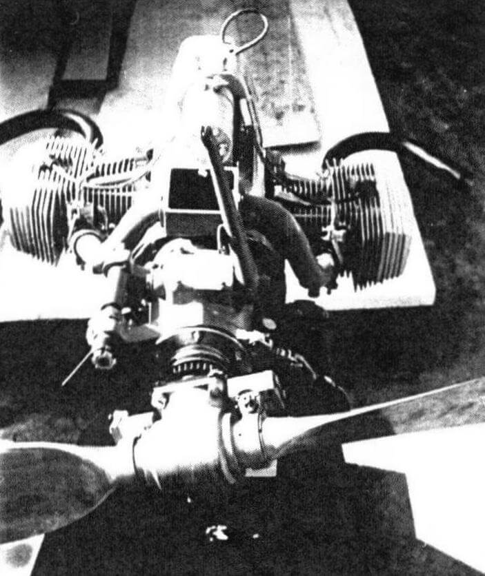 Опытный мотор МТ-8 с винтом АВ-6