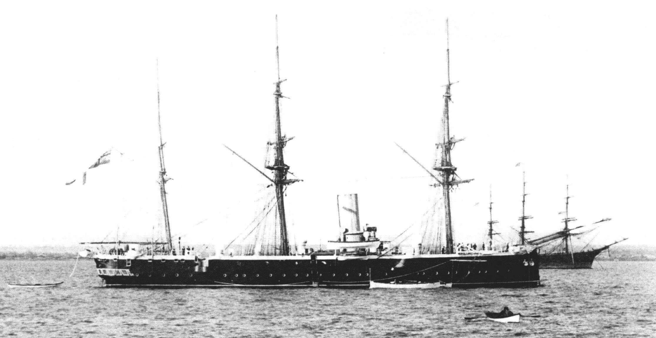 Крейсер 3-го класса «Каллиопа» в 90-е годы XIX века