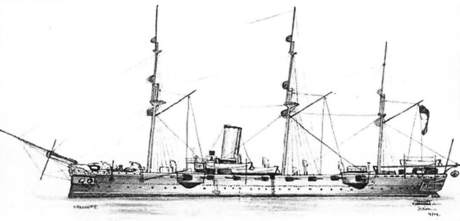 Внешний вид крейсера 3-го класса «Каллиопа»