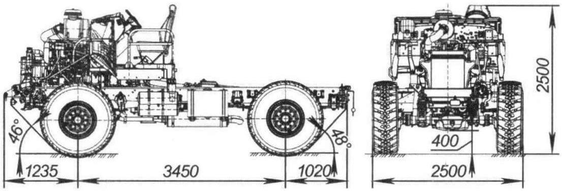 Шасси «Урал-432067» предназначено для установки различных специальных надстроек