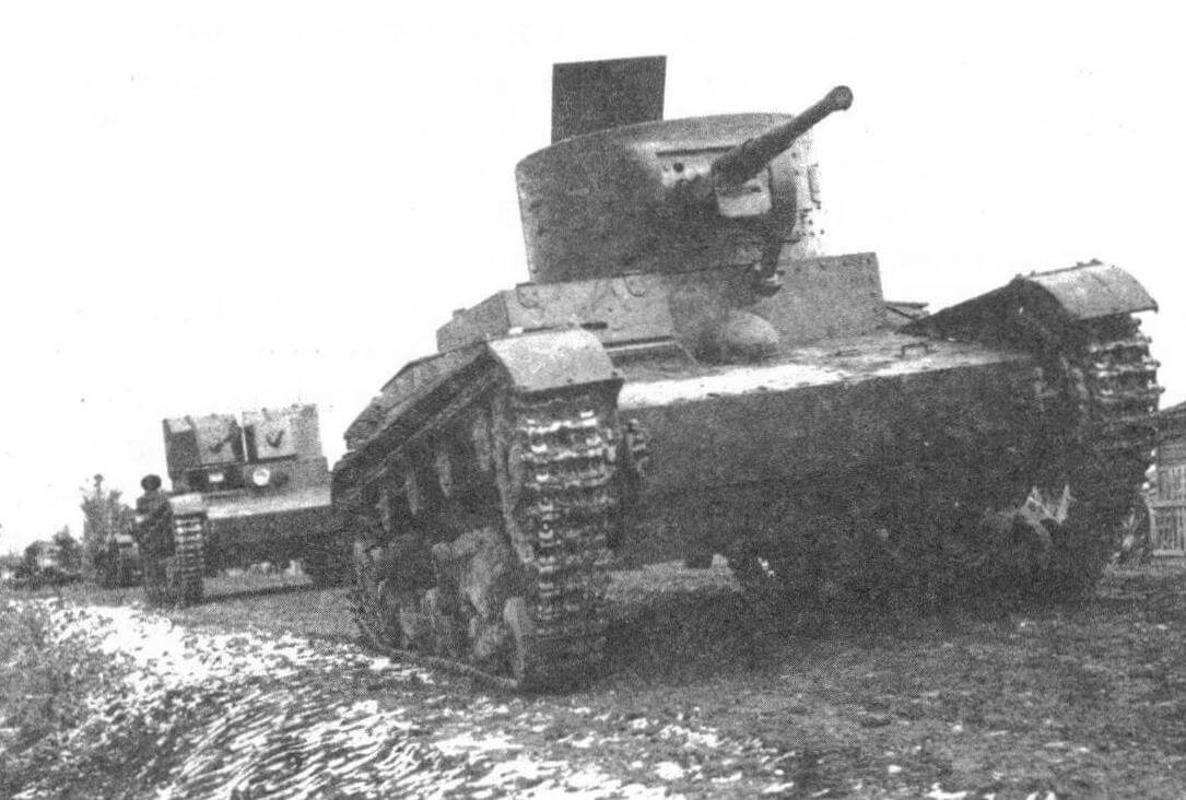 Танки Т-26 на Вяземском направлении, 1941 год