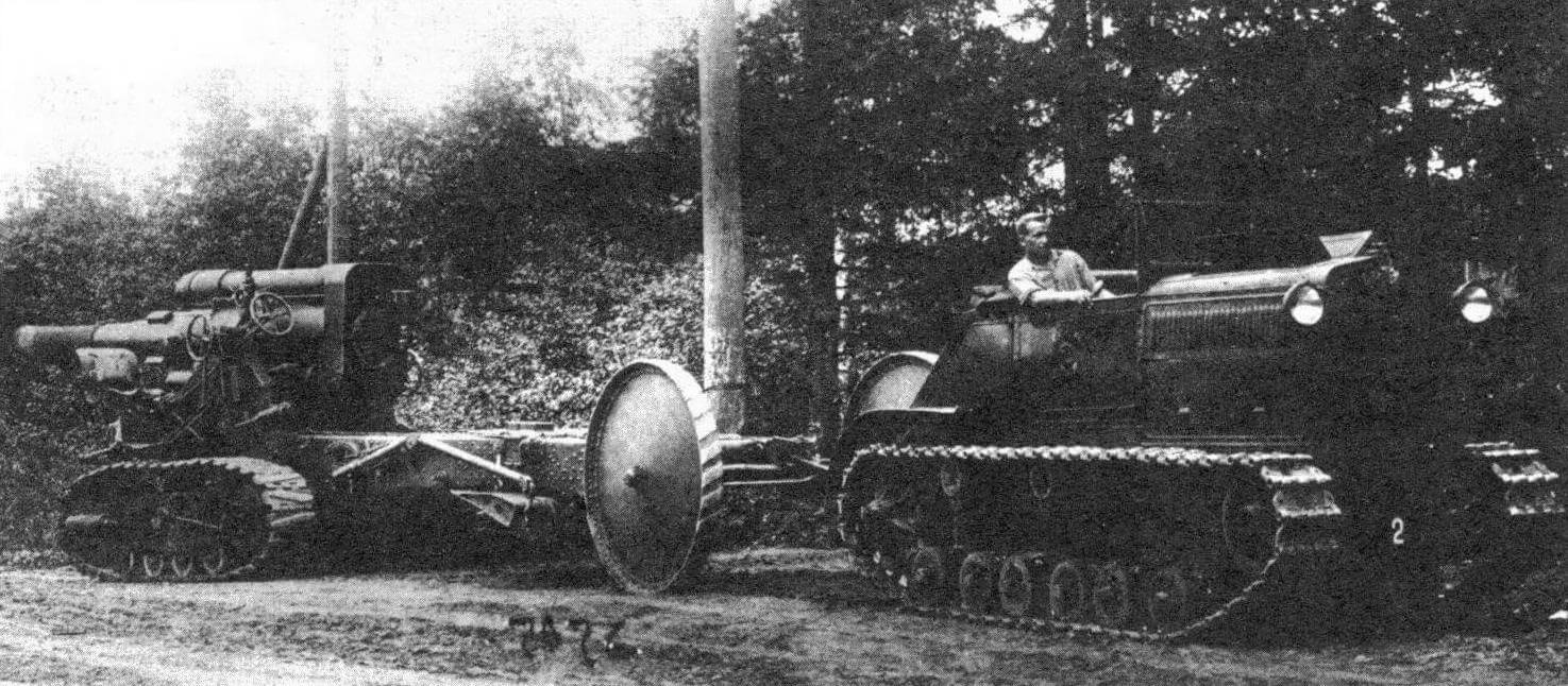Артиллерийский трактор «Коминтерн». Обобщенный вид с № 156 по № 916. Тент условно не показан
