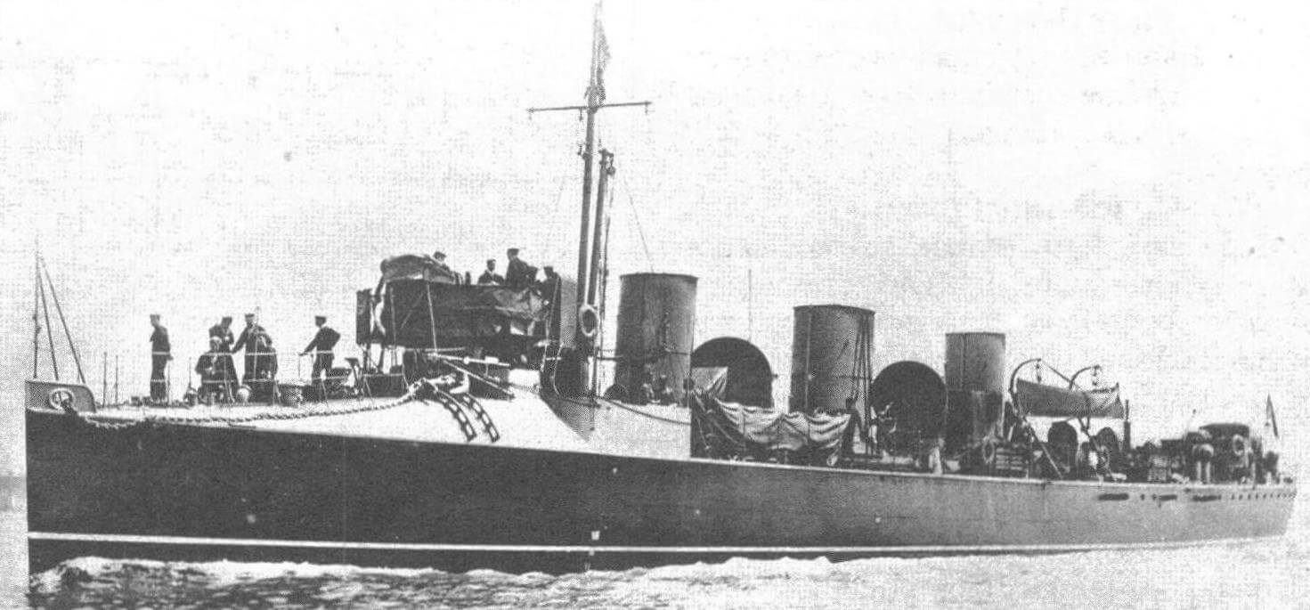 Эскадренный миноносец «Вайлер» («Viper») - первый турбинный корабль Королевского флота