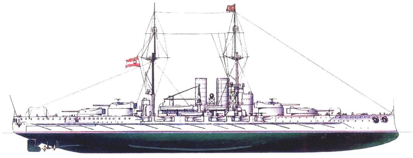 Линейный корабль «Вирибус Унитис», 1914 г.