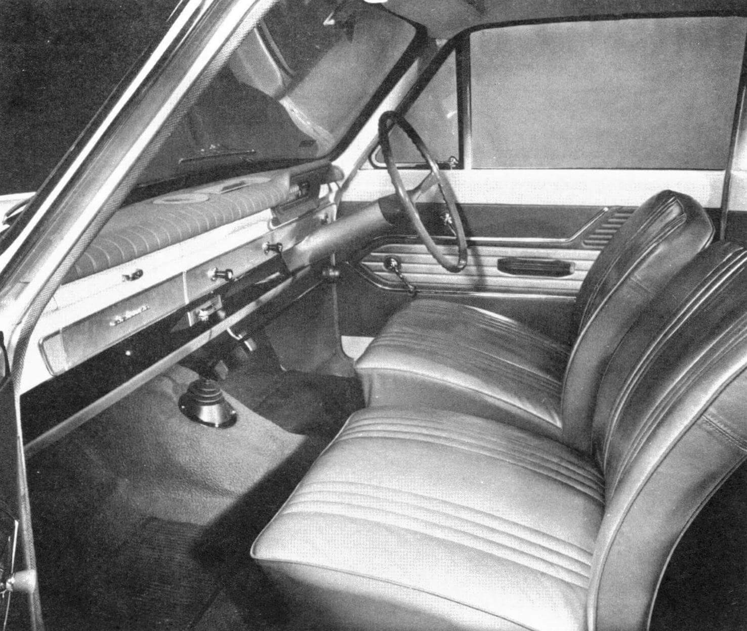 Интерьер Ford Consul Cortina Mk.l образца 1962 года