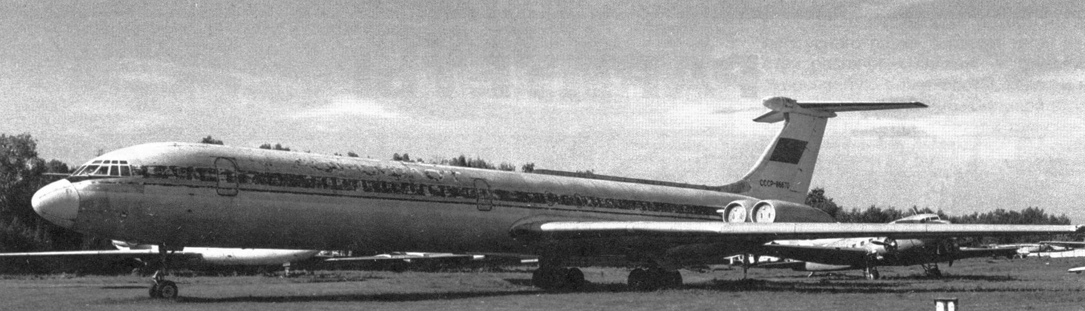Ил-62 в авиационном музее в Монино