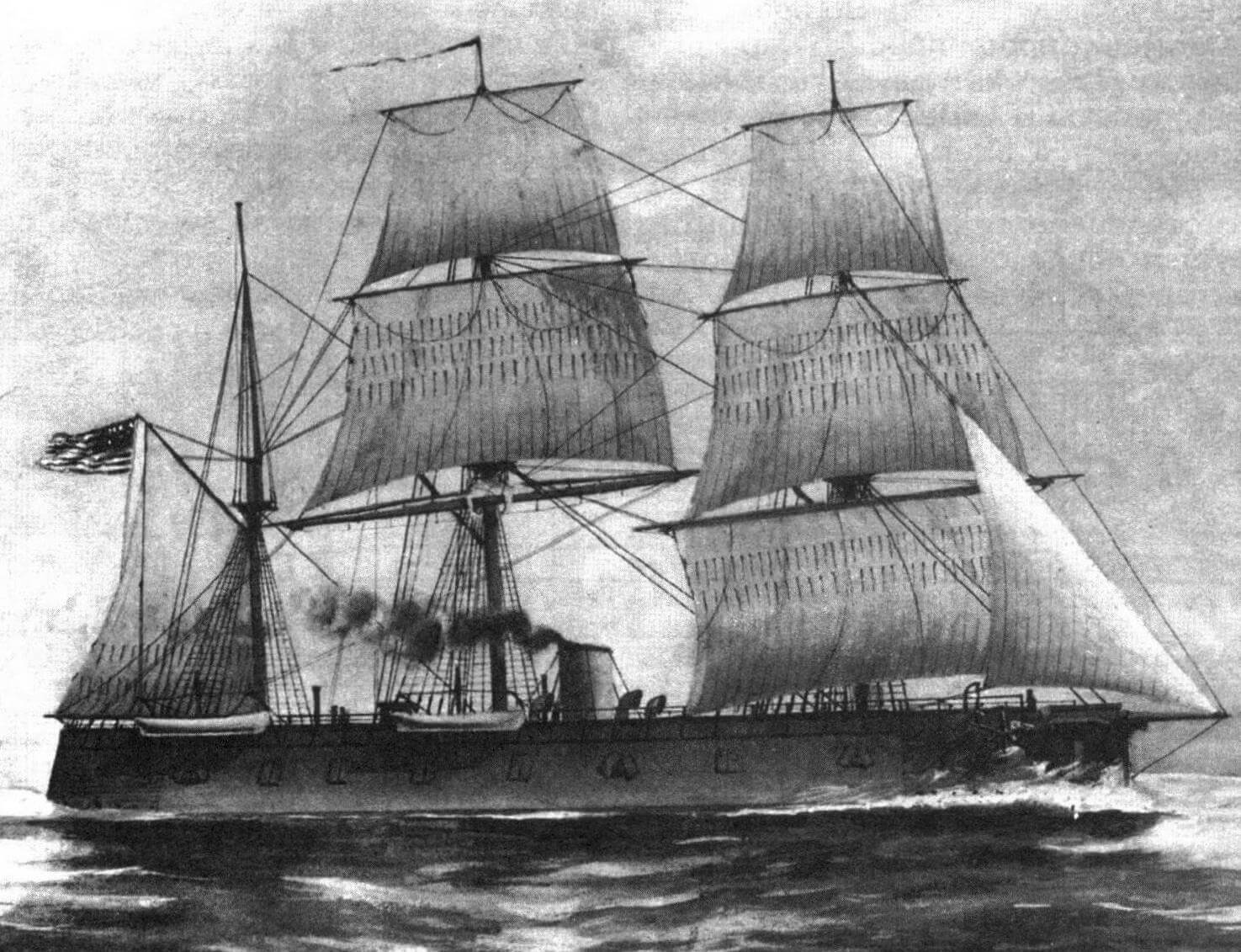 Броненосный фрегат «New Ironsides», США, 1862 г.