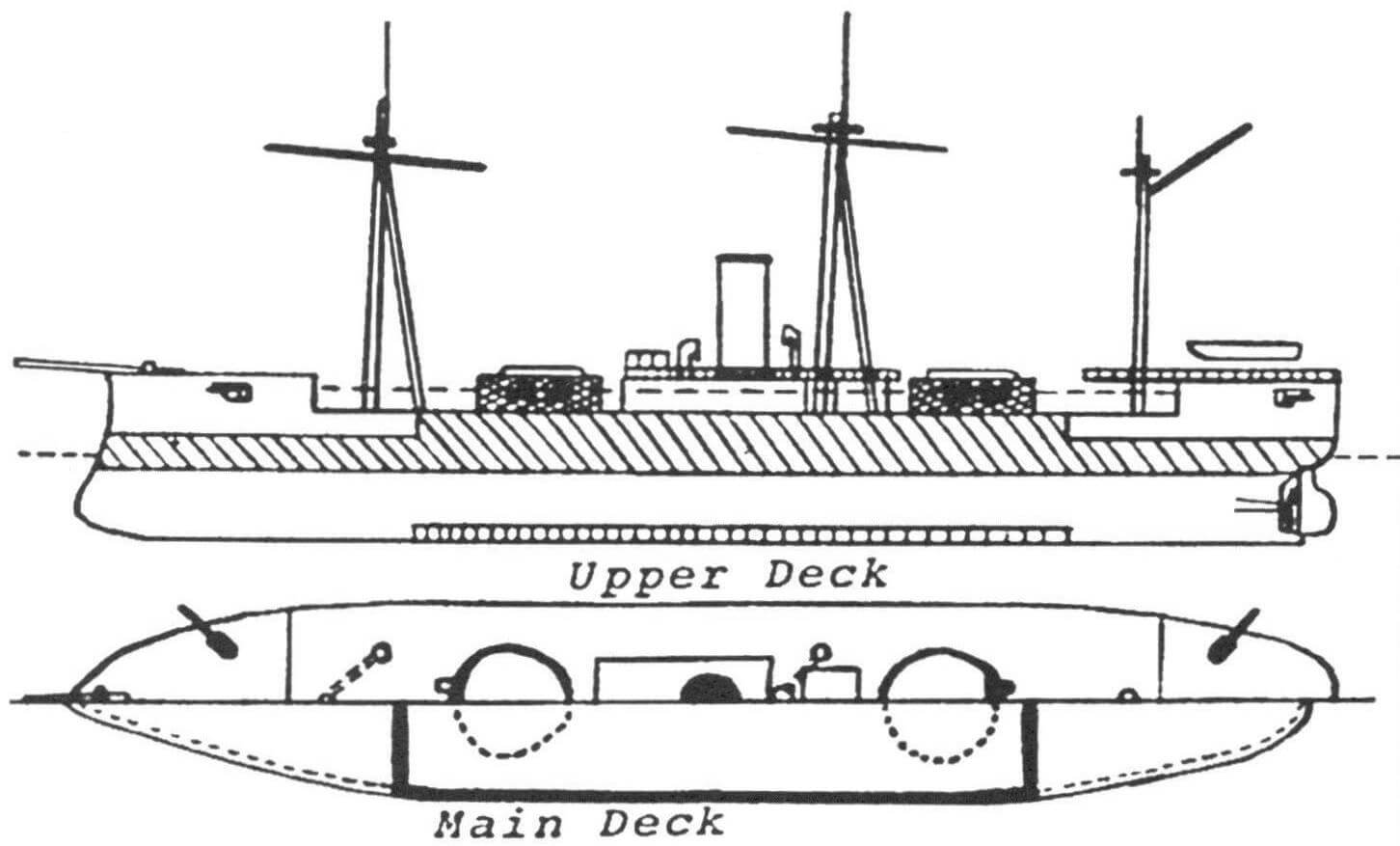 Броненосец «Prins Hendrik der Nederlanden», Нидерланды, 1867 г.