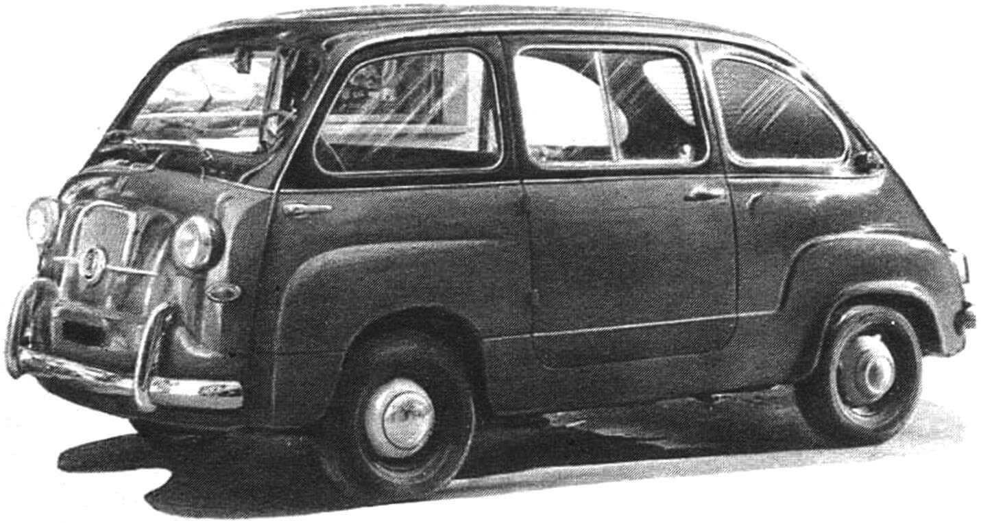 Однообъемные автомобили 50-х — 60-х годов: ФИАТ «Мультипла» и «Цундап-Янус».