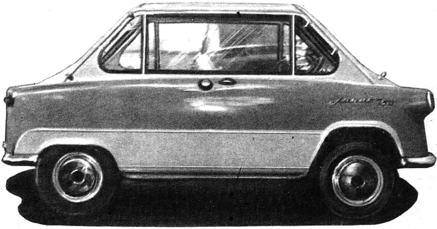 Однообъемные автомобили 50-х — 60-х годов: ФИАТ «Мультипла» и «Цундап-Янус».