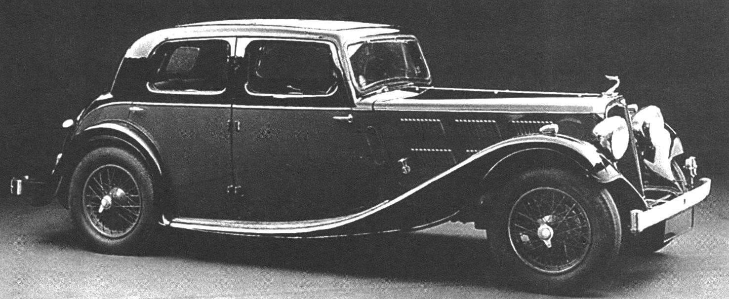 Роскошный седан Triumph Gloria Vitesse 1934 года