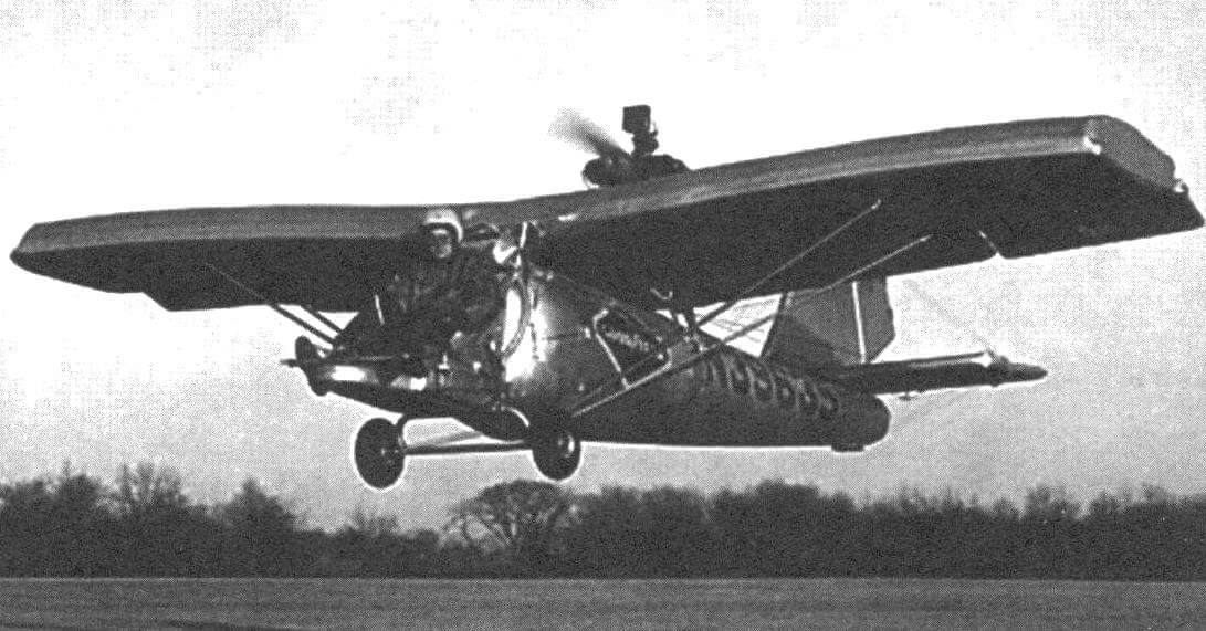 Испытание экспериментального надувного самолета Goodyear GA-33