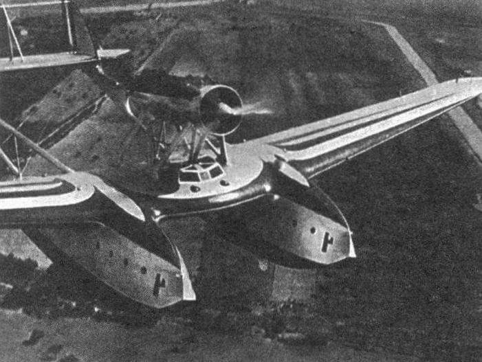 Savoia-Marchetti S.55X в полете