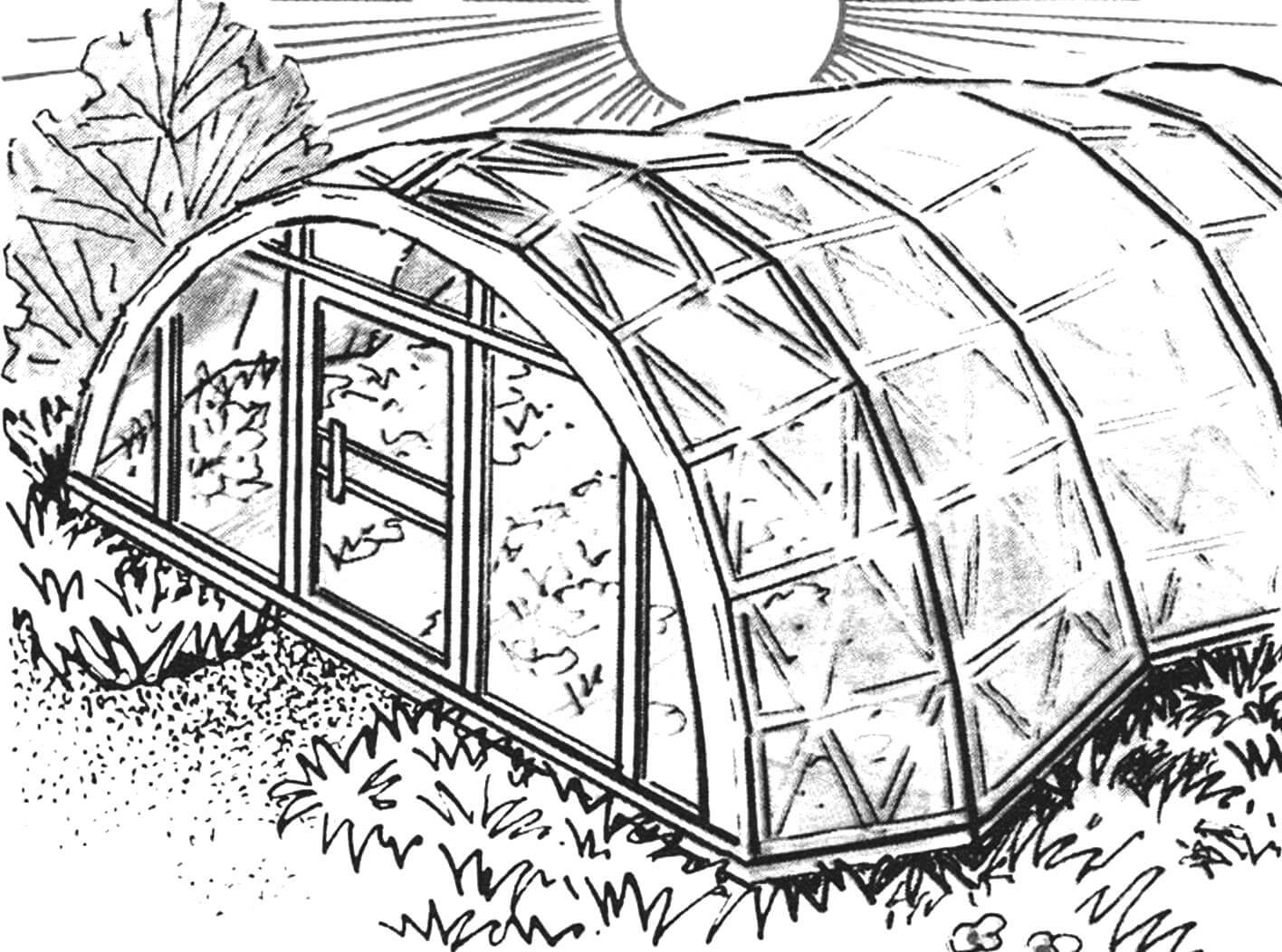 Characteristics of the arched greenhouse