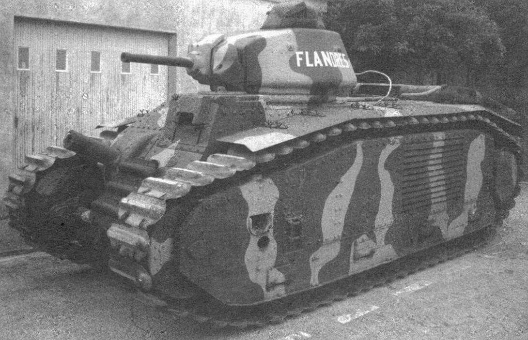 Ходовой образец танка B1bis из коллекции танкового музея в Самюре, Франция