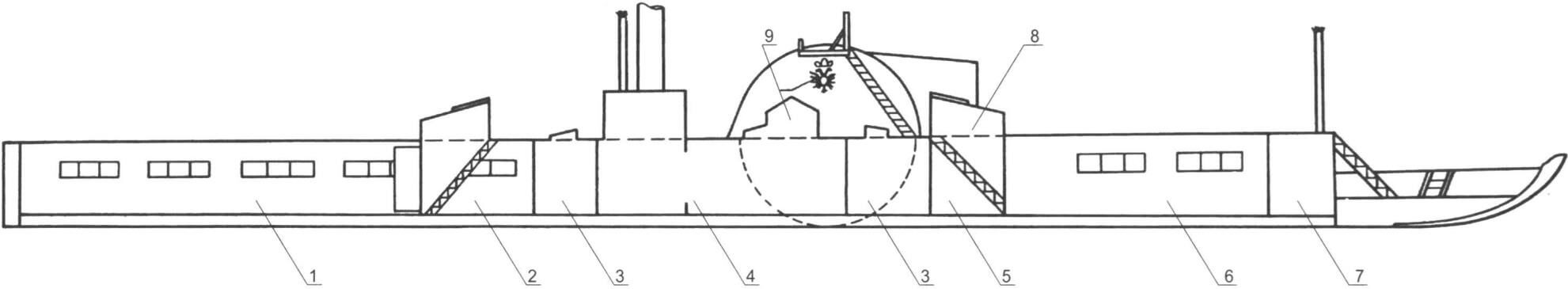 Компоновочная схема судна