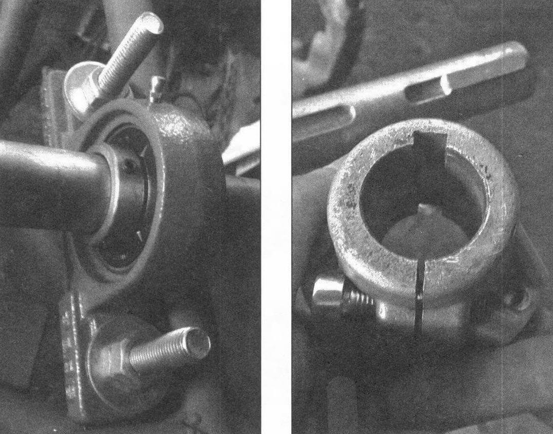 Задняя ось, корпусной подшипник UCP 206, задняя колесная ступица
