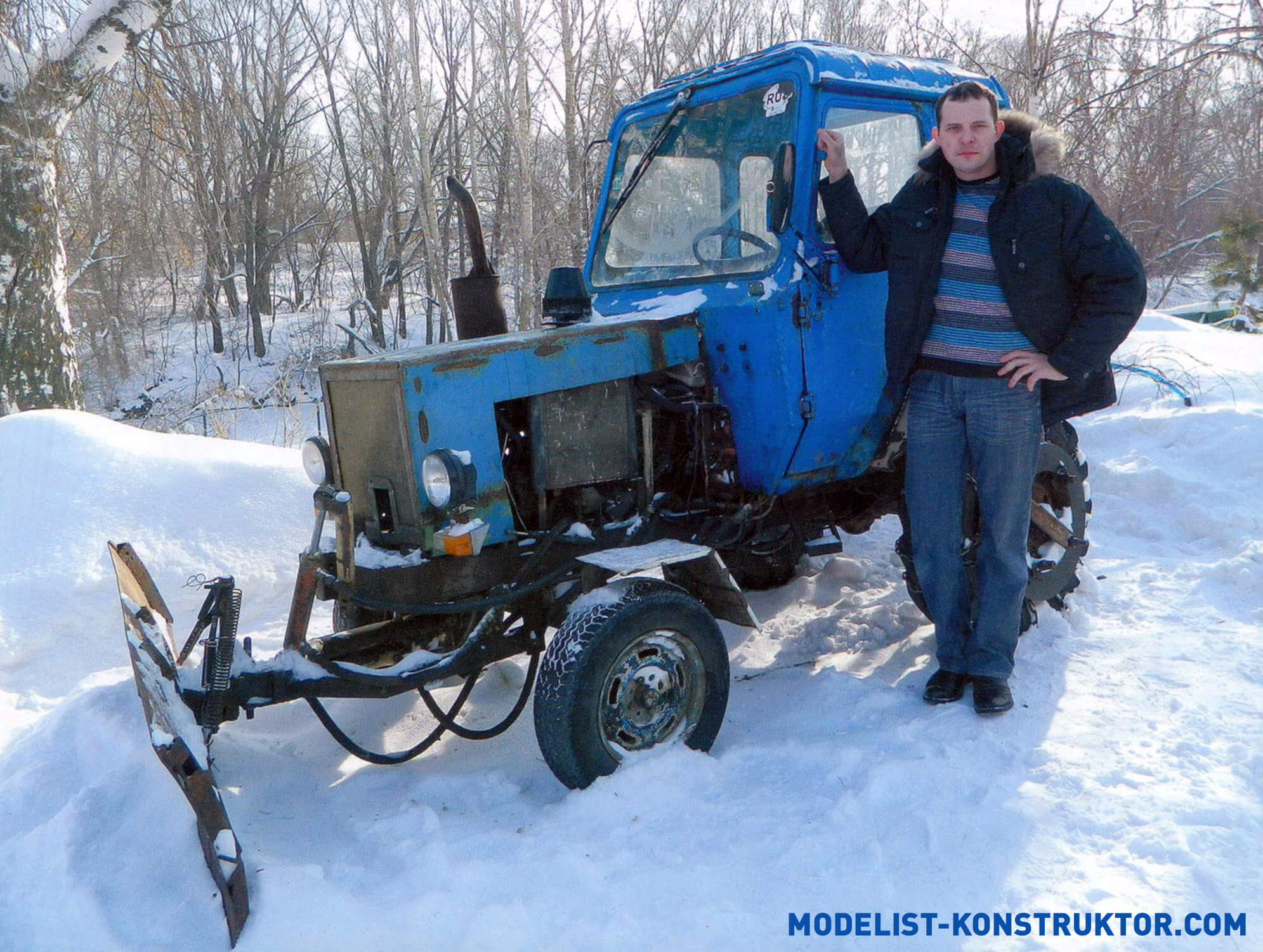 Гусеничный вездеход снегоуборщик своими руками: фото и описание самоделки