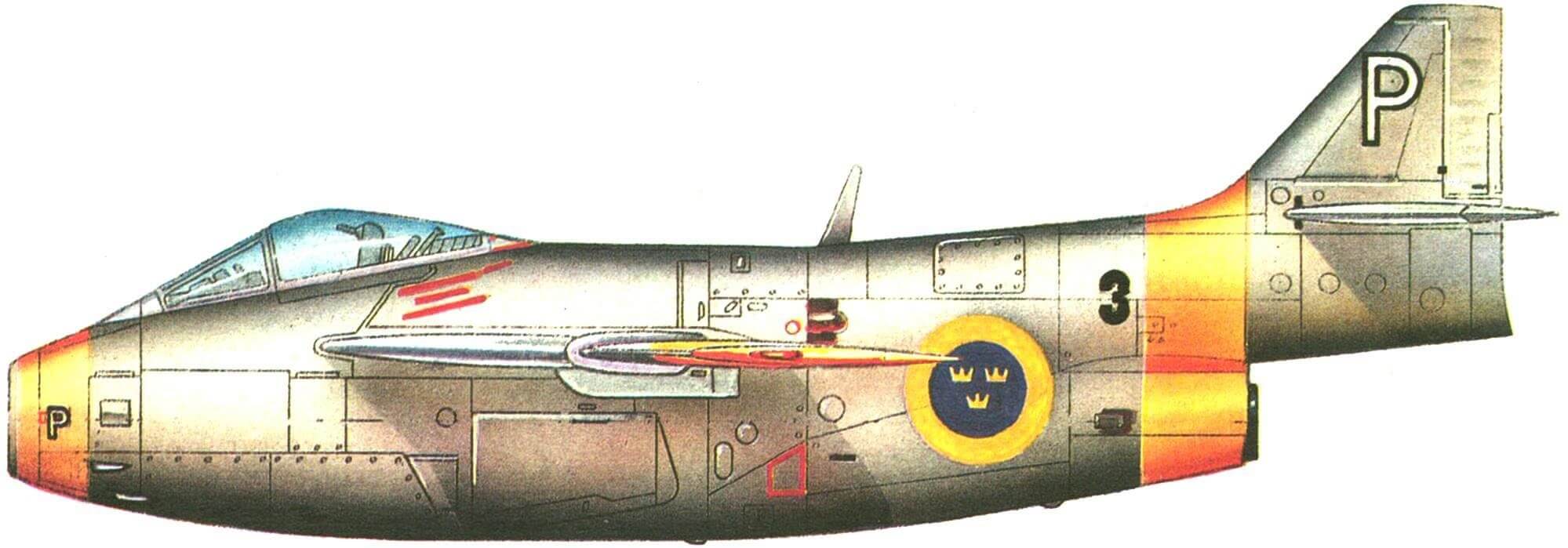 ПЕРВЫЙ РЕАКТИВНЫЙ «ШВЕД» SAAB J-29F