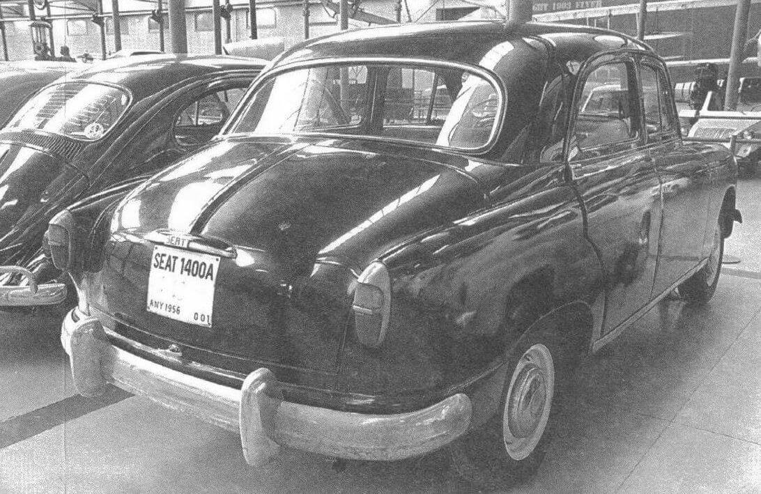 Первый автомобиль SEAT 1400 А
