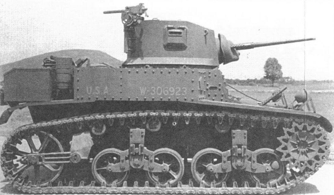 Легкий танк МЗА1. Абердинский полигон, май 1942 года