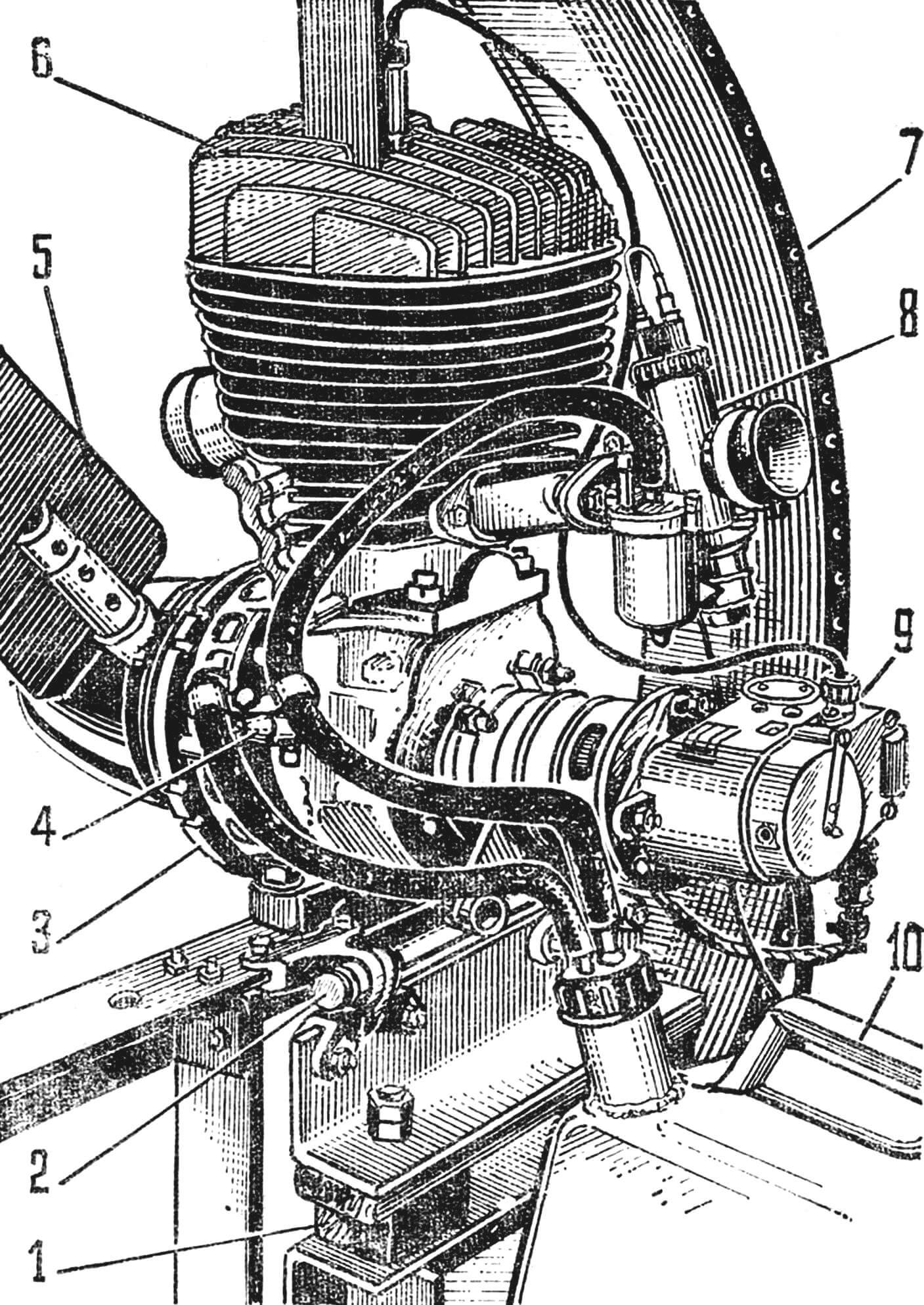 Рис. 12. Винтомоторная установка «Оленя»