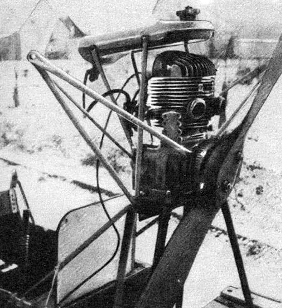 Аэросани с двигателем от пускача ПД-10
