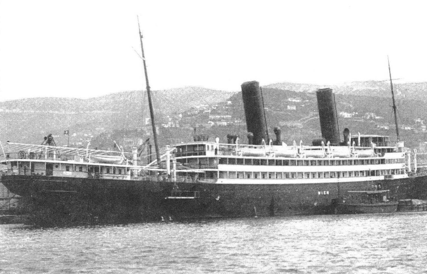 Лайнер «Вин» («Wien»), 1 ноября 1918 года это судно стало «случайной» жертвой «Миньятты»