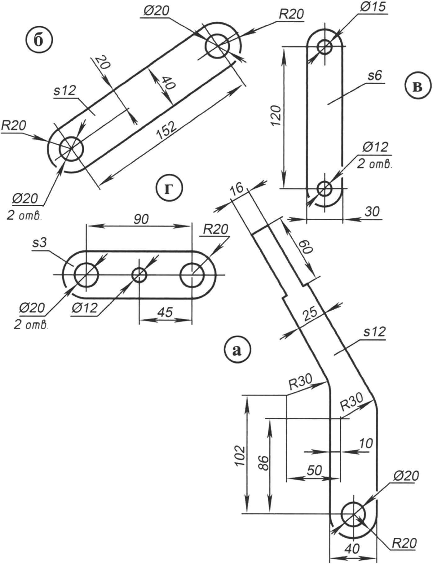 Levers and rods for downshifting and locking the center differential of the transfer case