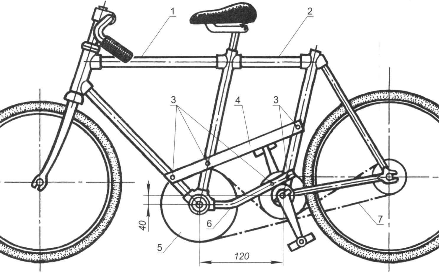 Велосипед с «обратным приводом»
