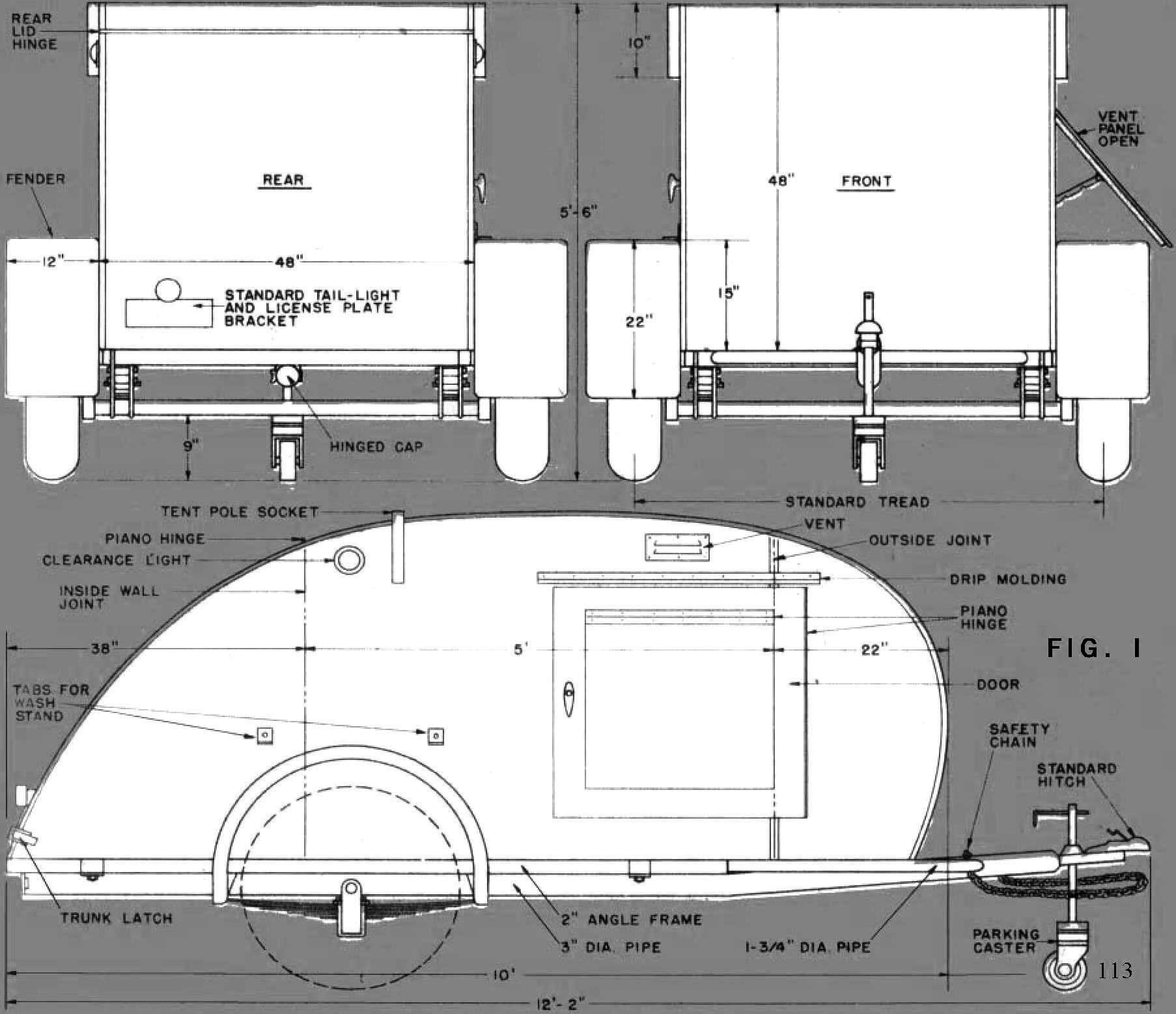 Rice. 1. General view of the teardrop camper