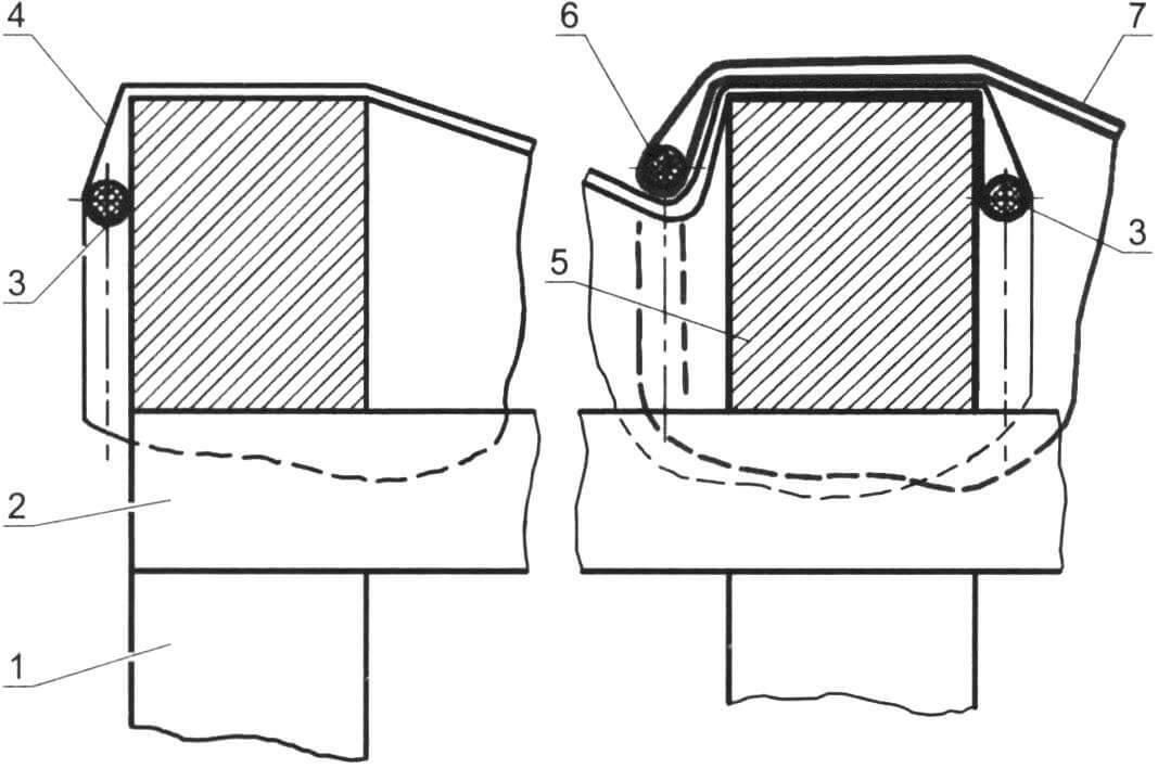 Процесс обтяжки арочного свода двухслойной рулонной пленкой