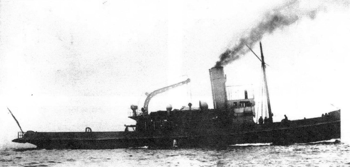 Минный заградитель «Нусрет» во время испытаний, 1912 год