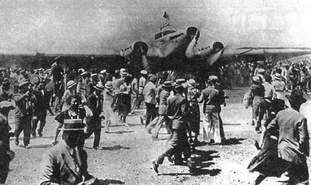 Восторженная встреча «Радуги» в Южной Америке, 1933 год