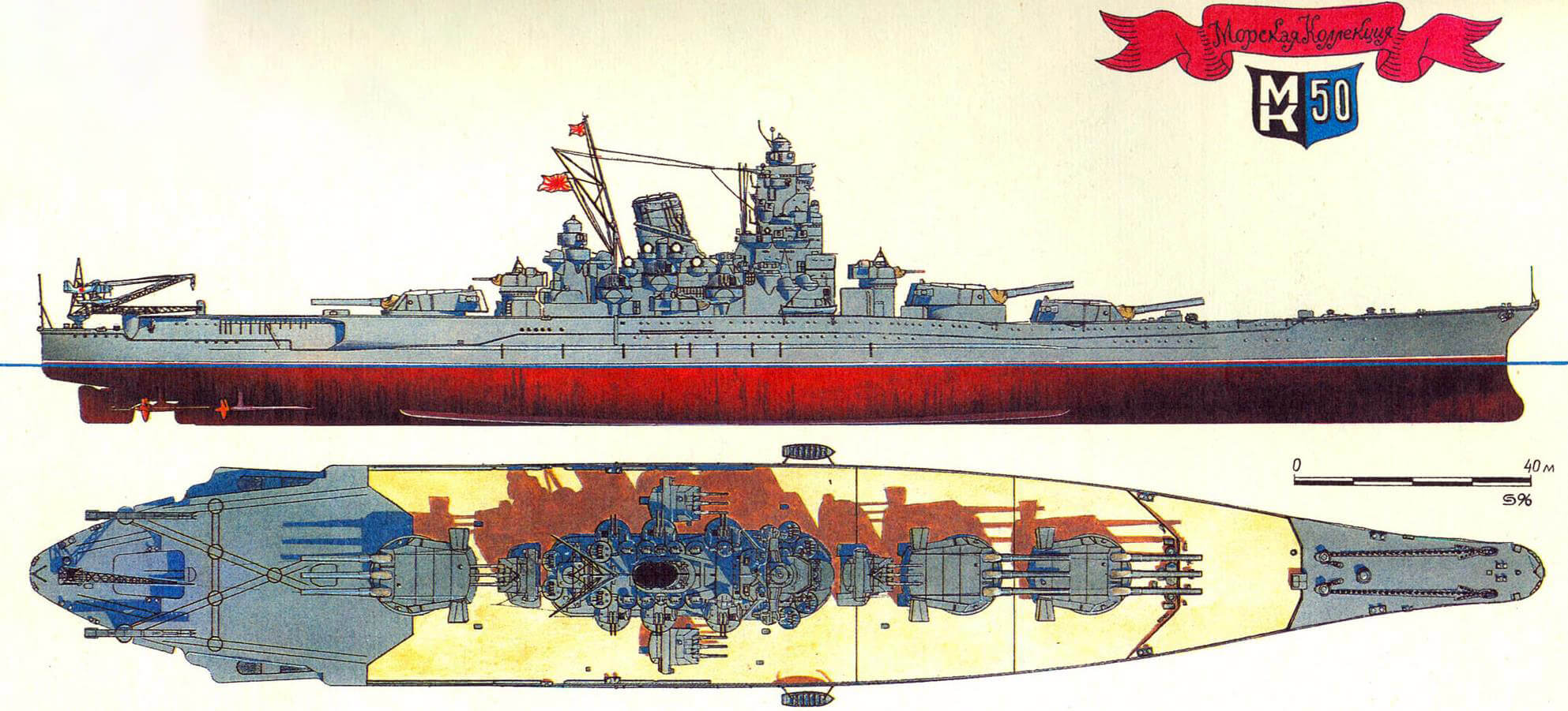 235. Линейный крейсер «ХАРУНА», Япония, 1915/1944 г.