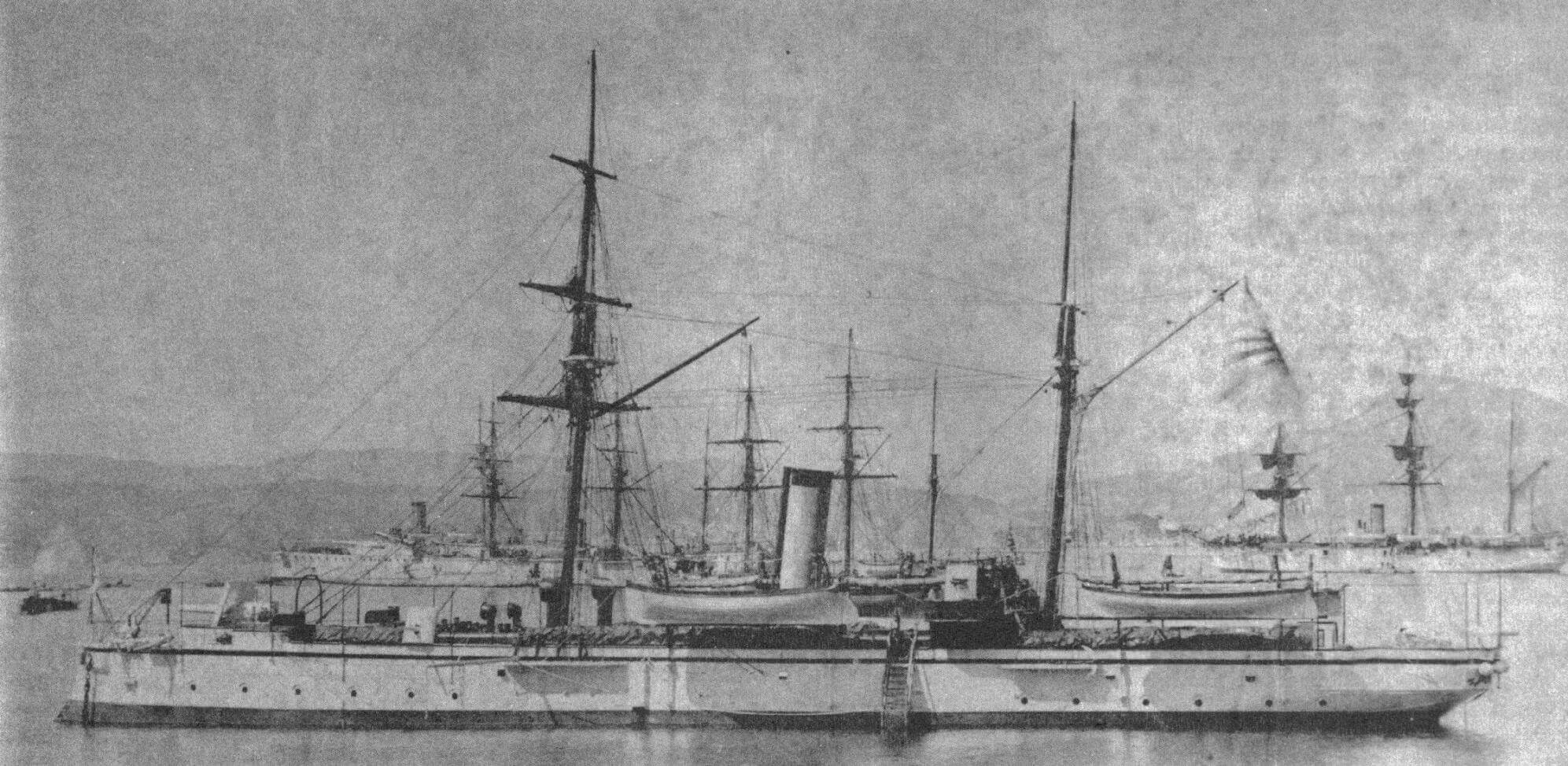 Канонерская лодка «Майя», вместе с однотипными «Тёкай», «Атаго» и «Акаги» внесла немалый вклад в поддержку армейских подразделений при штурме Люйшунькоу и Вей-Хай-Вея