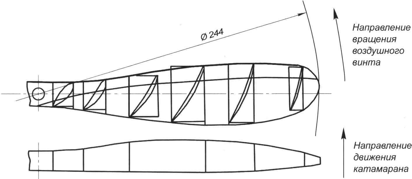 Теоретический чертеж воздушного винта