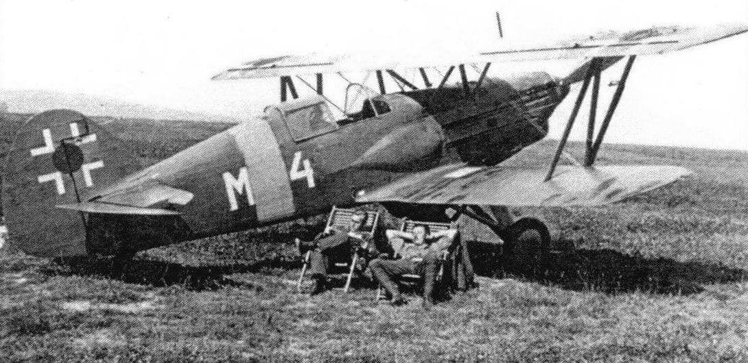 Самолет Avia В.534 IV серии из 13-й эскадры ВВС Словакии на Восточном фронте, 1941 год