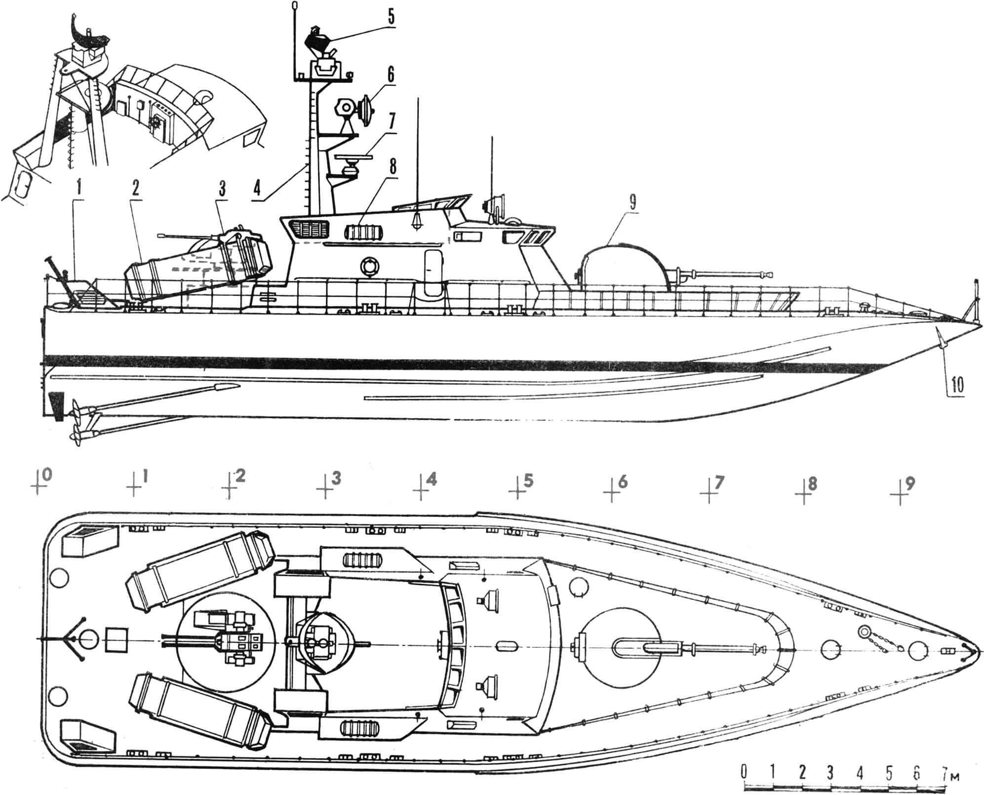 Рис. 1. Ракетный катер SAR-33