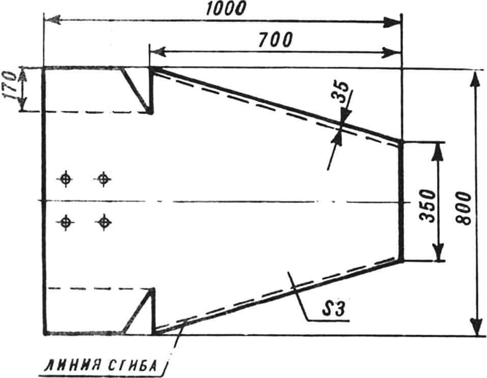 Рис. 9. Развертка настила.