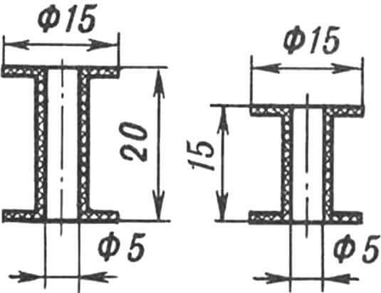 Рис. 5. Каркасы дросселей для первой приставки.