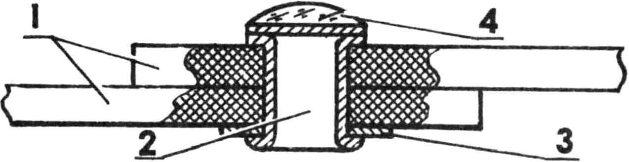 Рис. 2. Заклепка в сборе