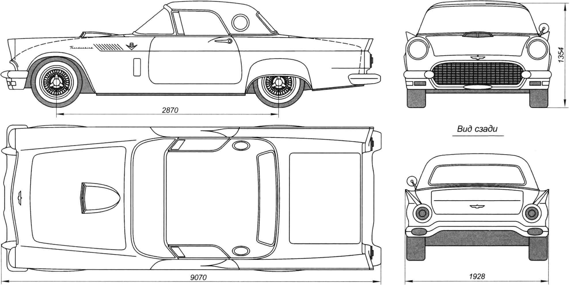 FORD THUNDERBIRD1957 год