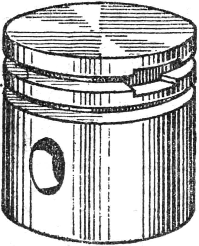 Рис. 1. Поршень с гнездом под «замок».