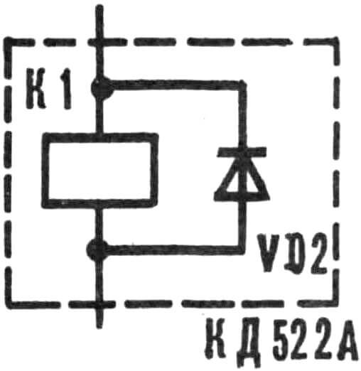 Рис. 4. Схема включения реле.